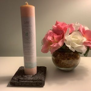 NWT! Chakra Love Energy Candle and holder